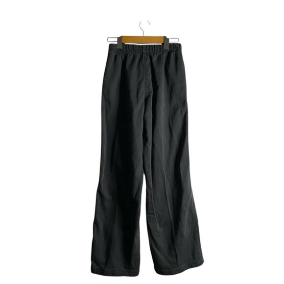 Aerie Women's Smoked Gray Me-Day Tie Waist Wide Leg Casual Pant - Picture 8 of 9